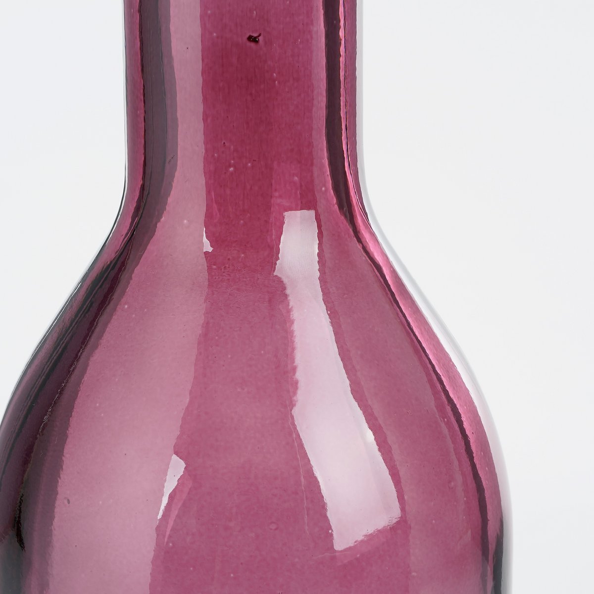 Rioja Bottle Vase - H50 x Ø15 cm - Recycled Glass - Bordeaux