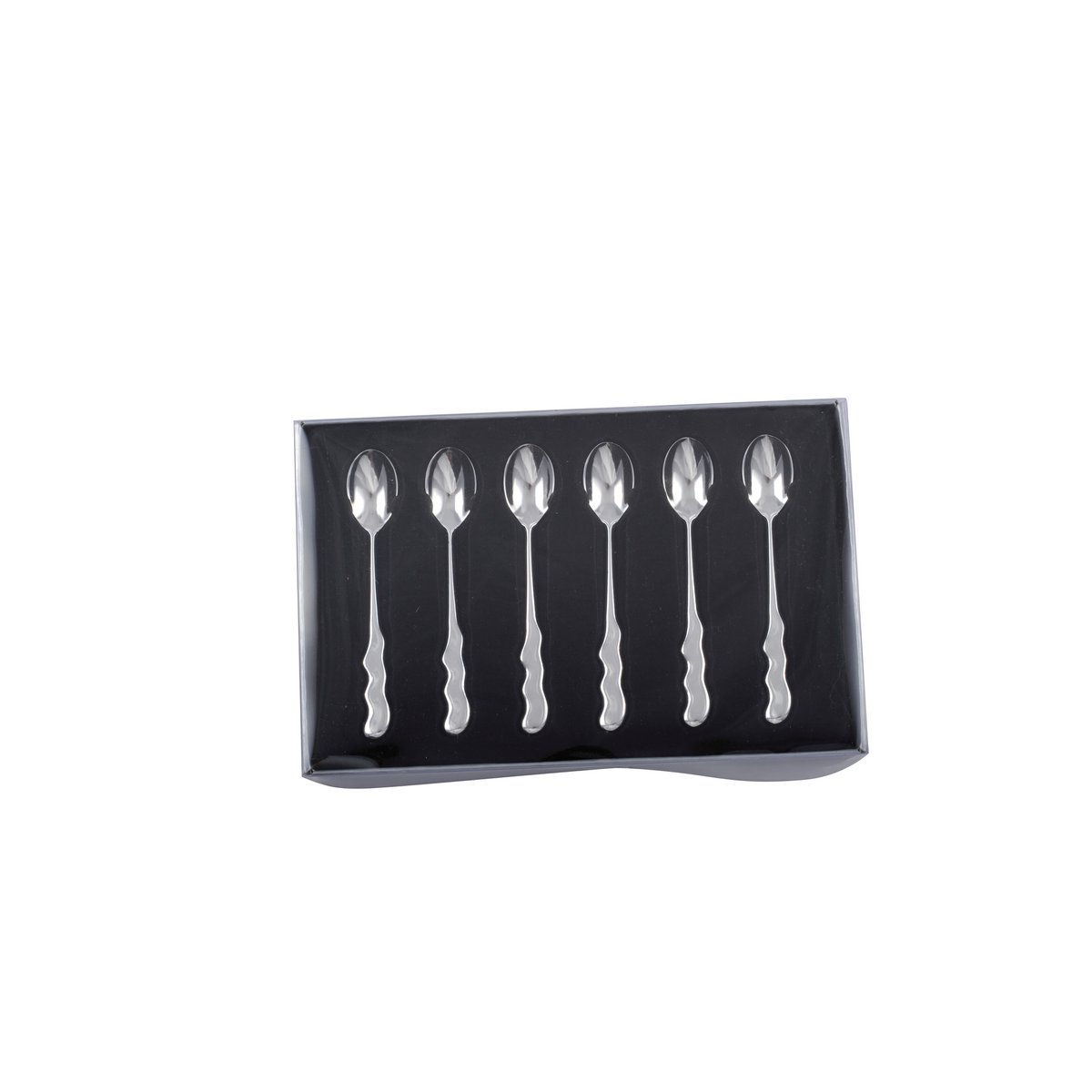 SILVER JACKED DESSERT SPOONS - SET OF 6