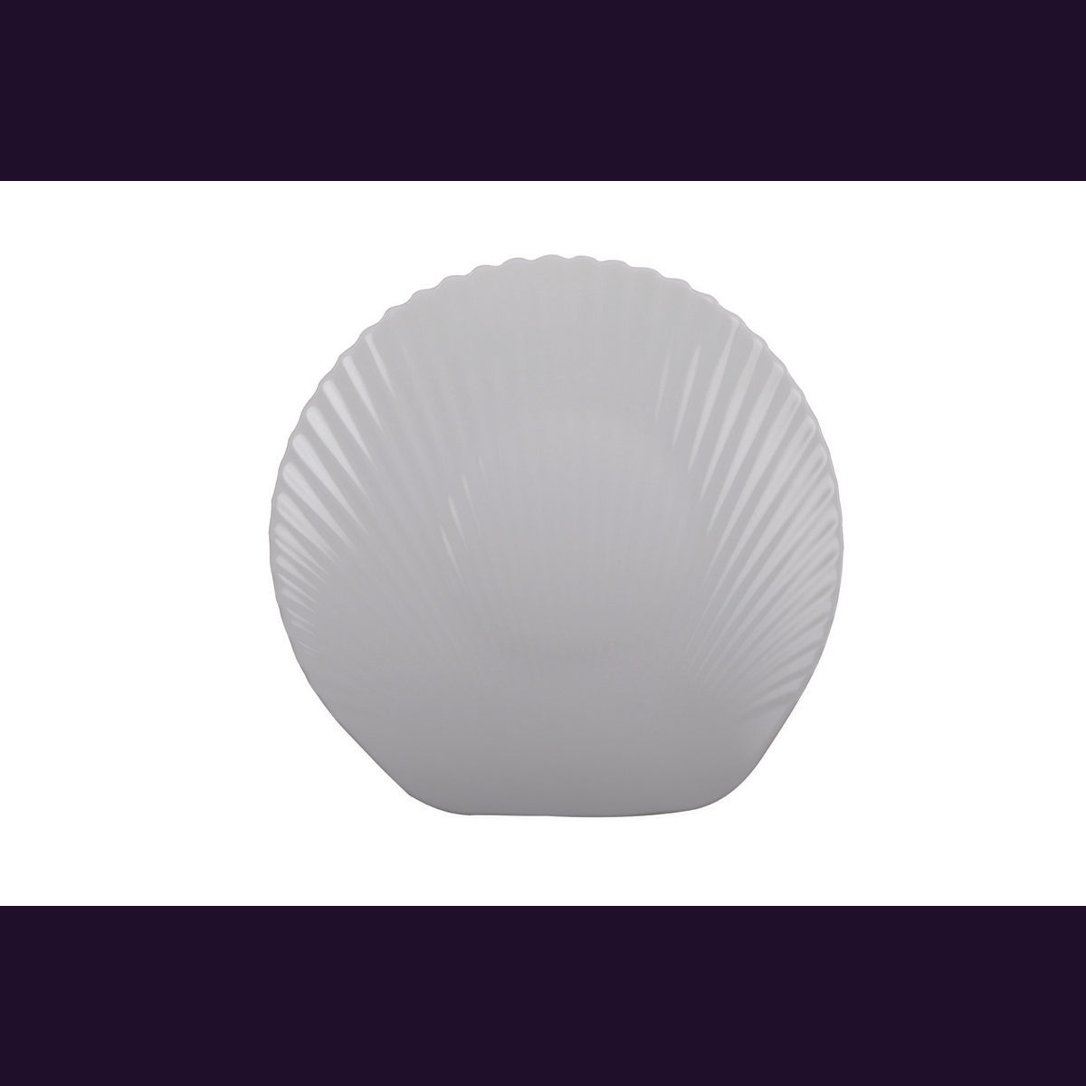 WHITE SHELL PRESENTATION PLATE