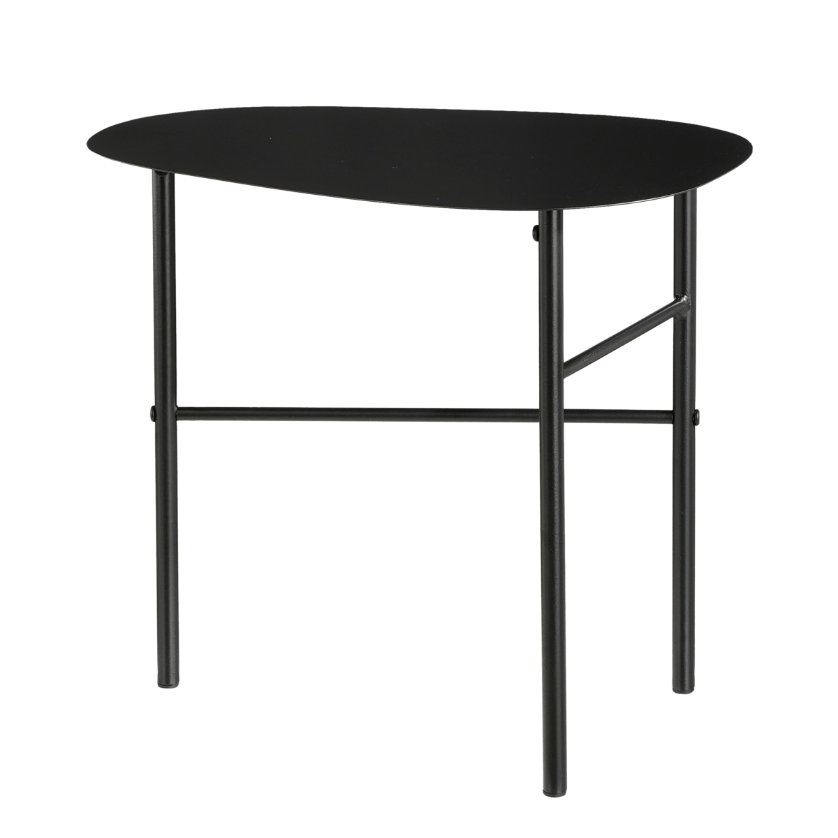 Fonda Side table - L44 x W30 x H40 cm - Metal - Black