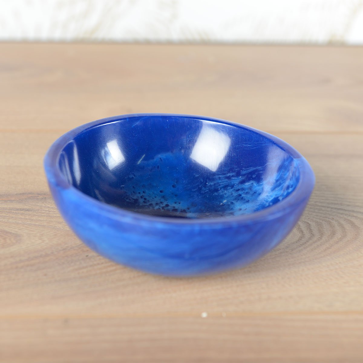 DARK BLUE RESIN BOWL 10.15CM