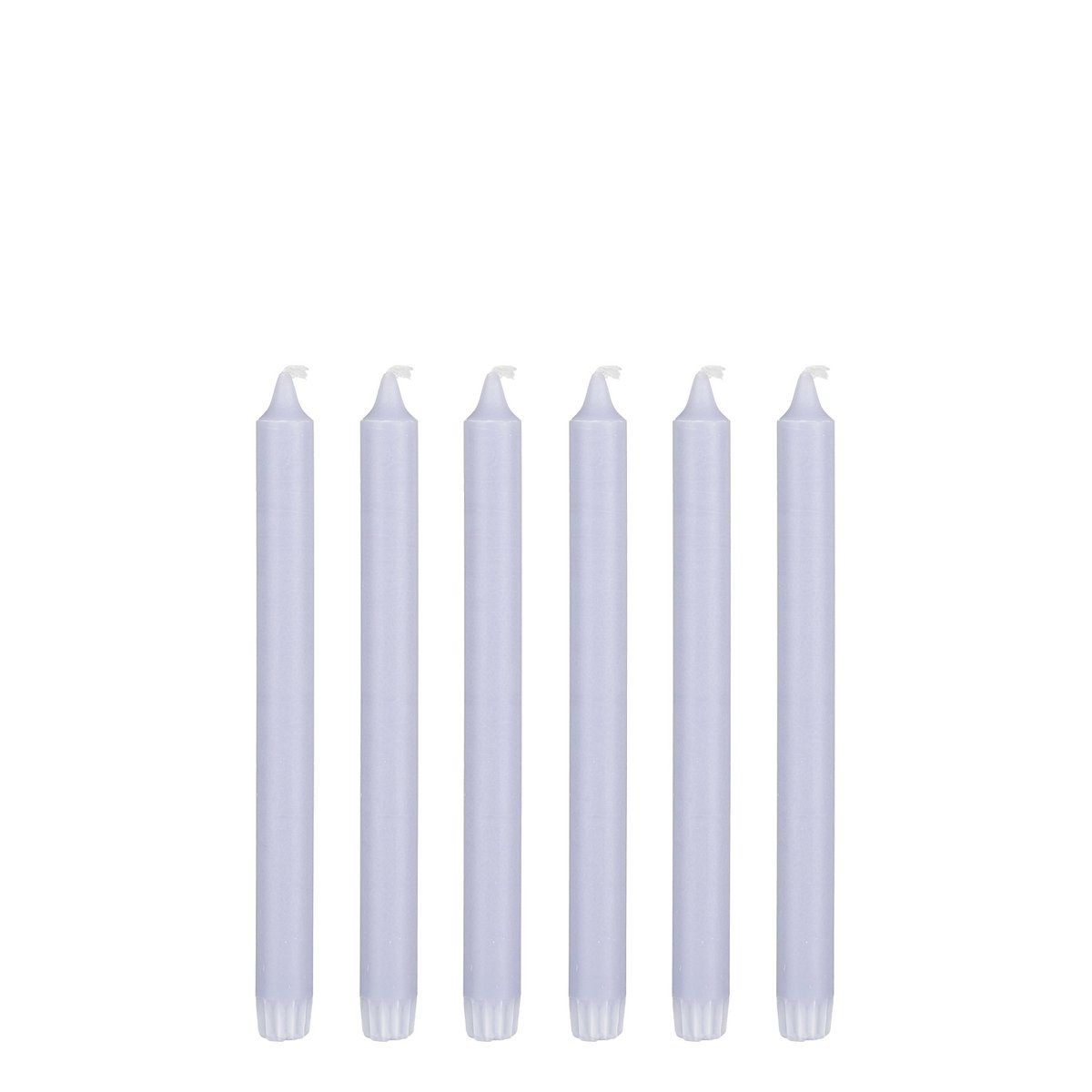 Dinner candle - Set of 6 - H25 cm - Light blue