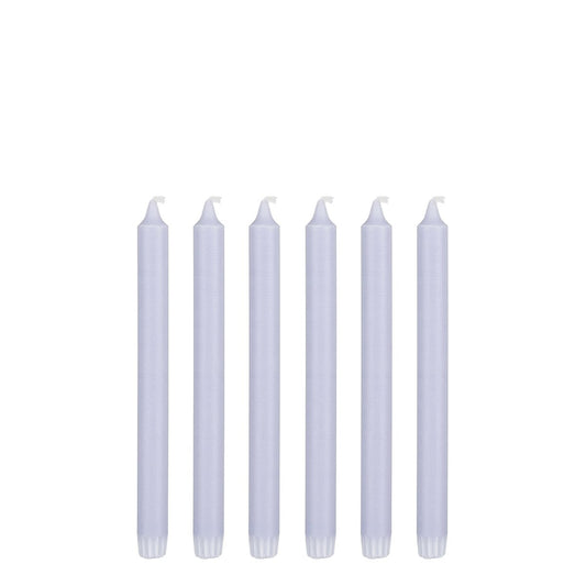 Dinner candle - Set of 6 - H25 cm - Light blue