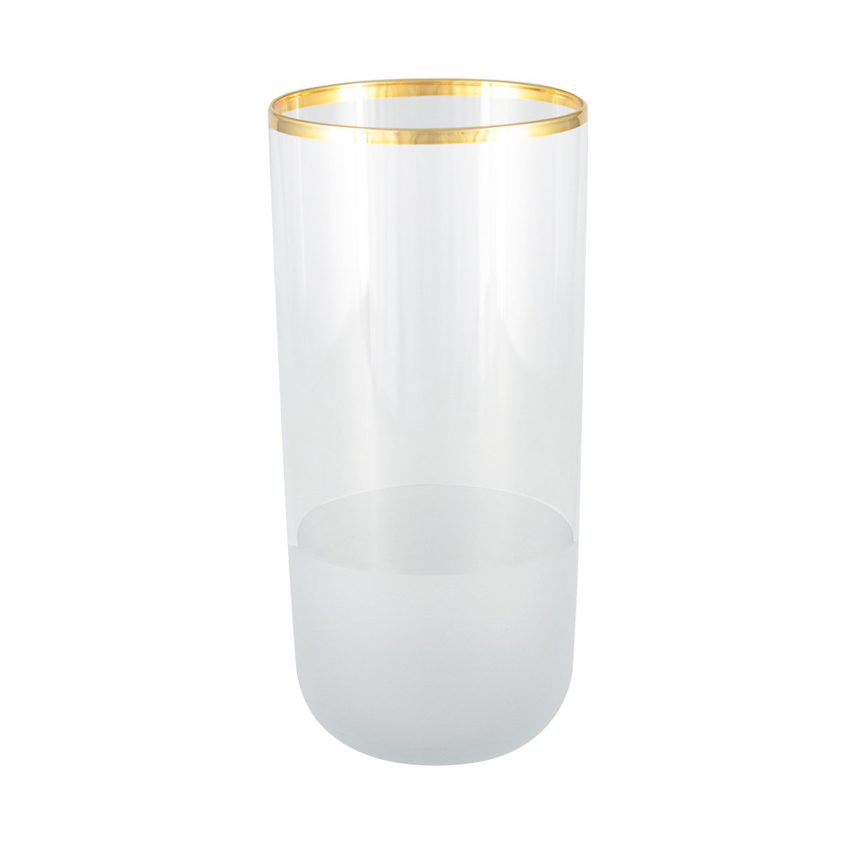 HIGH NISH GOLD EDGE WATER GLASSES - SET OF 6