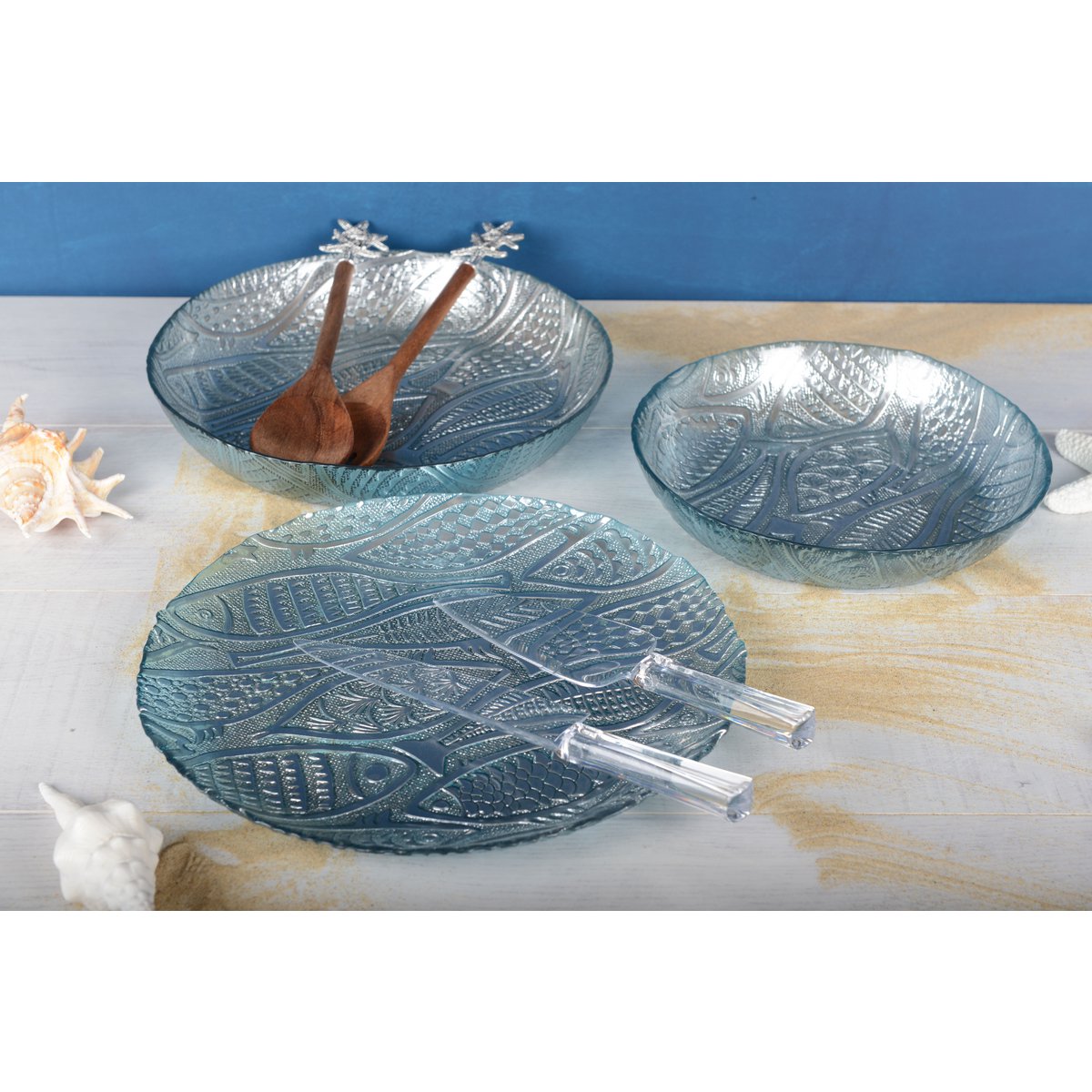 COUPE CREUSE POISSON BLAUW CLAIR 30.5CM