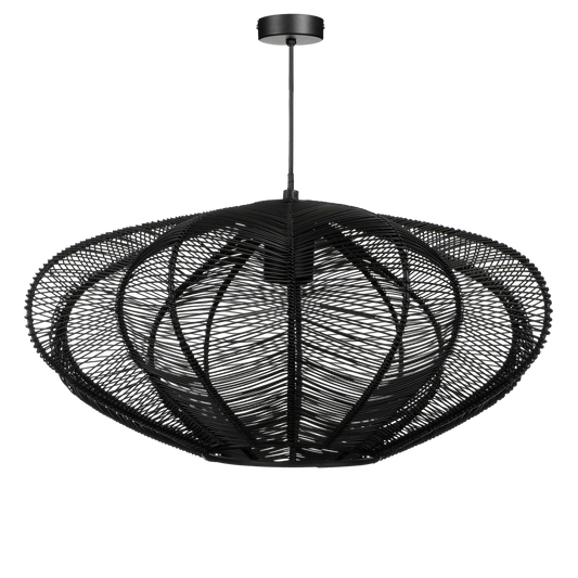 Kanti Hanging Lamp - H20 x Ø41 cm - Metal - Black