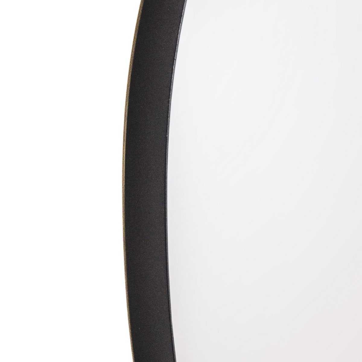 HV Round Mirror Metal - Black - 80cm