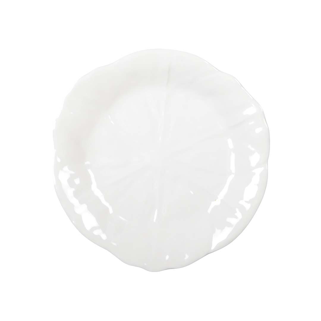 WHITE MELAMINE DESSERT PLATE 21X21X1.5CM