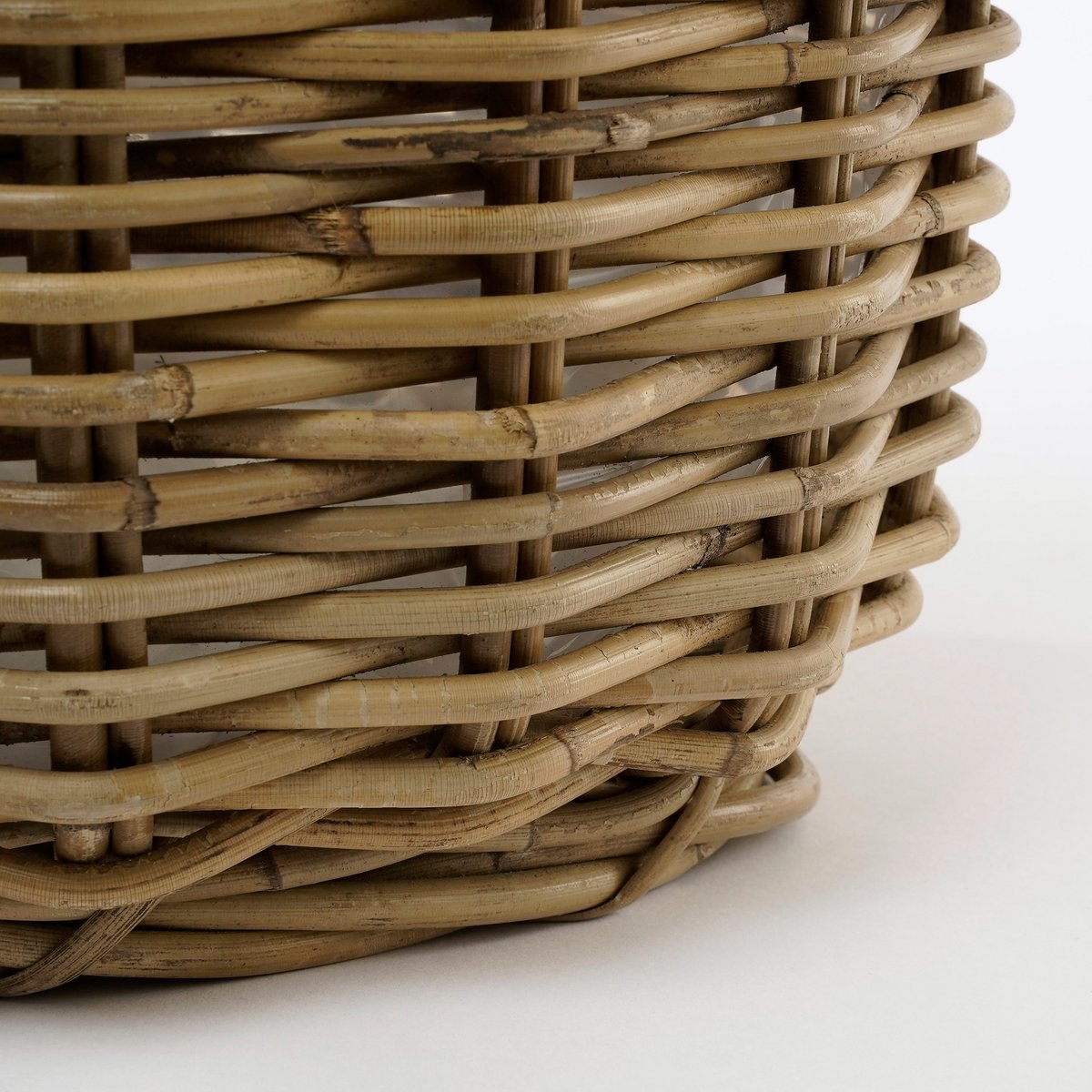 Marcia Outdoor Plant Basket - Set of 3 - H40 x Ø43 cm - Rattan - Gray