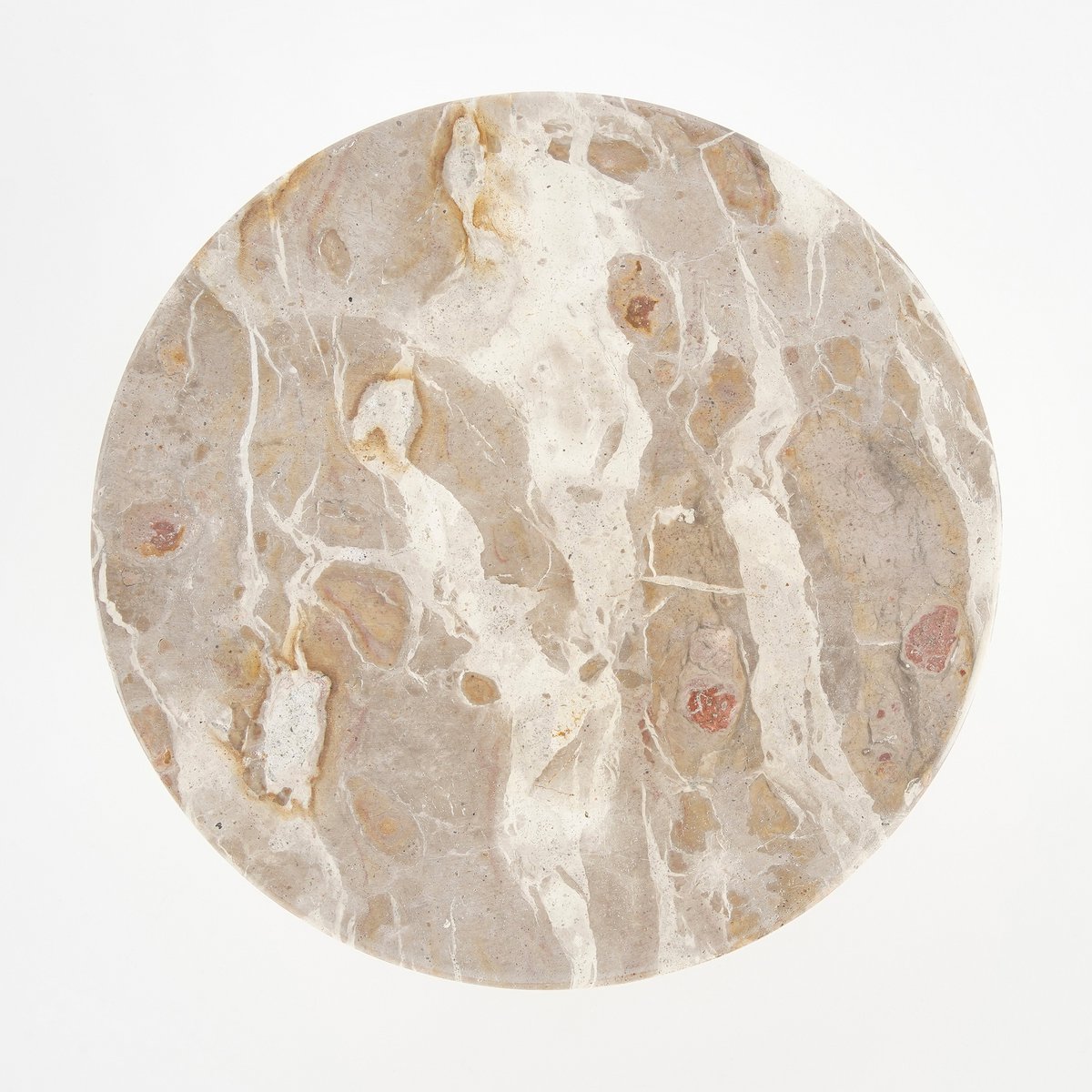 Finnos Cake Plate - H11 x Ø25 cm - Marble - Beige