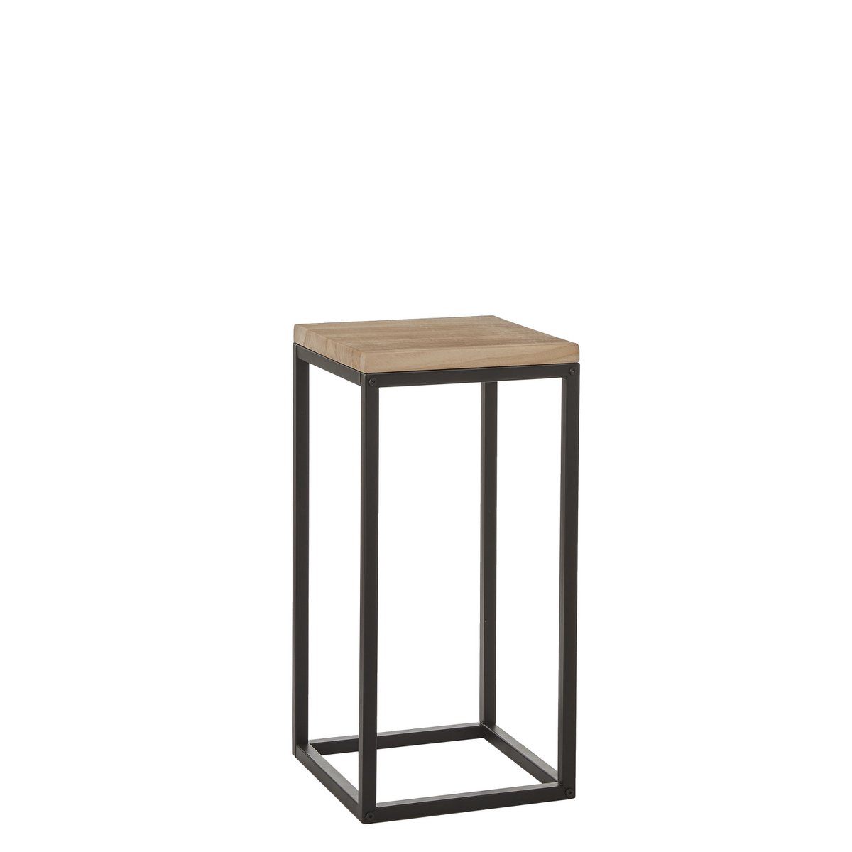 Oskar Plant table - L30 x W30 x H62 cm - Wood, Metal - Black