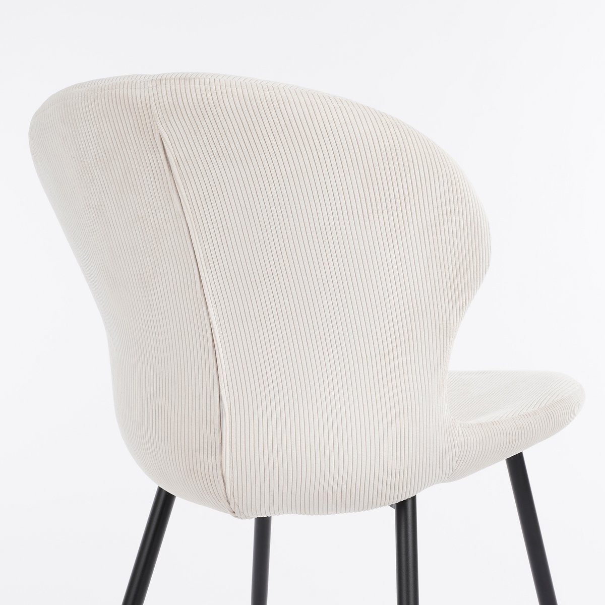 Max Dining room chair - Velvet - Off White