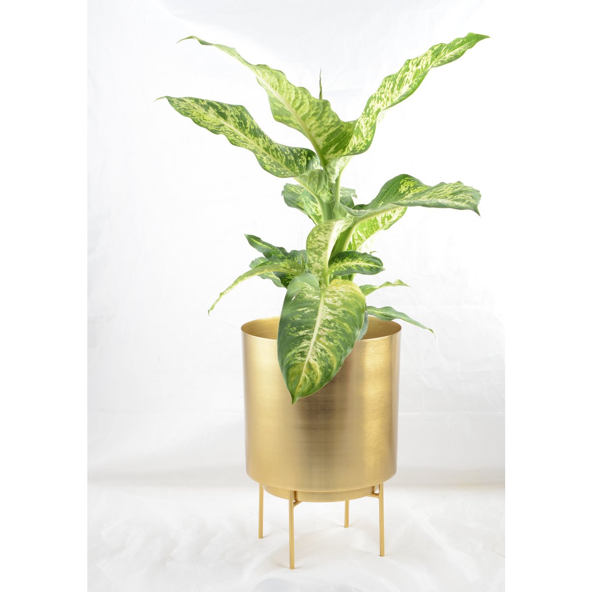 CACHE POT GOLD LARGE MODEL 25X25X35CM