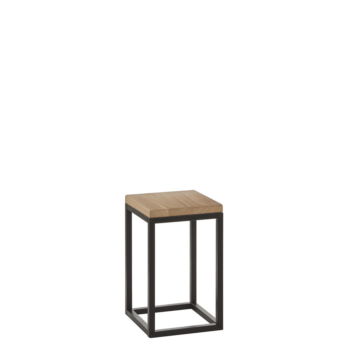 Oskar Plant table - L25 x W25 x H42 cm - Wood, Metal - Black