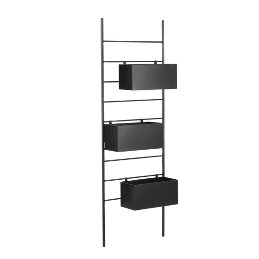 Dani Plant rack - L54 x W20 x H160 cm - Metal - Black