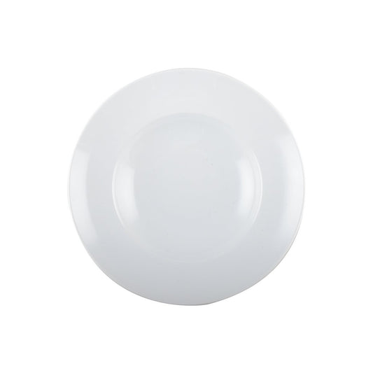 WHITE PORCELAIN PASTA PLATE