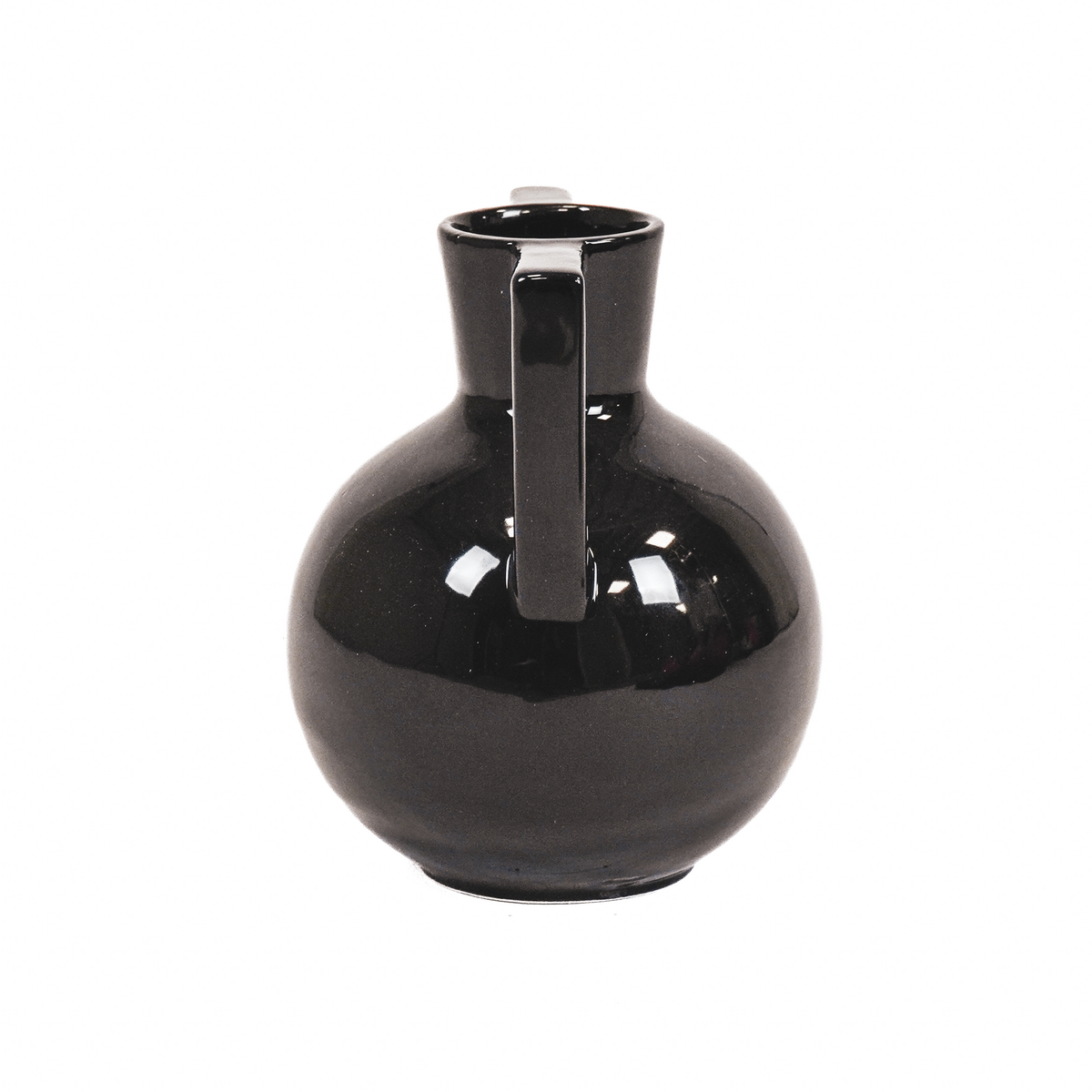 Housevitamin Kettlebell Vase - Black - 14.5x14.5x18.5cm