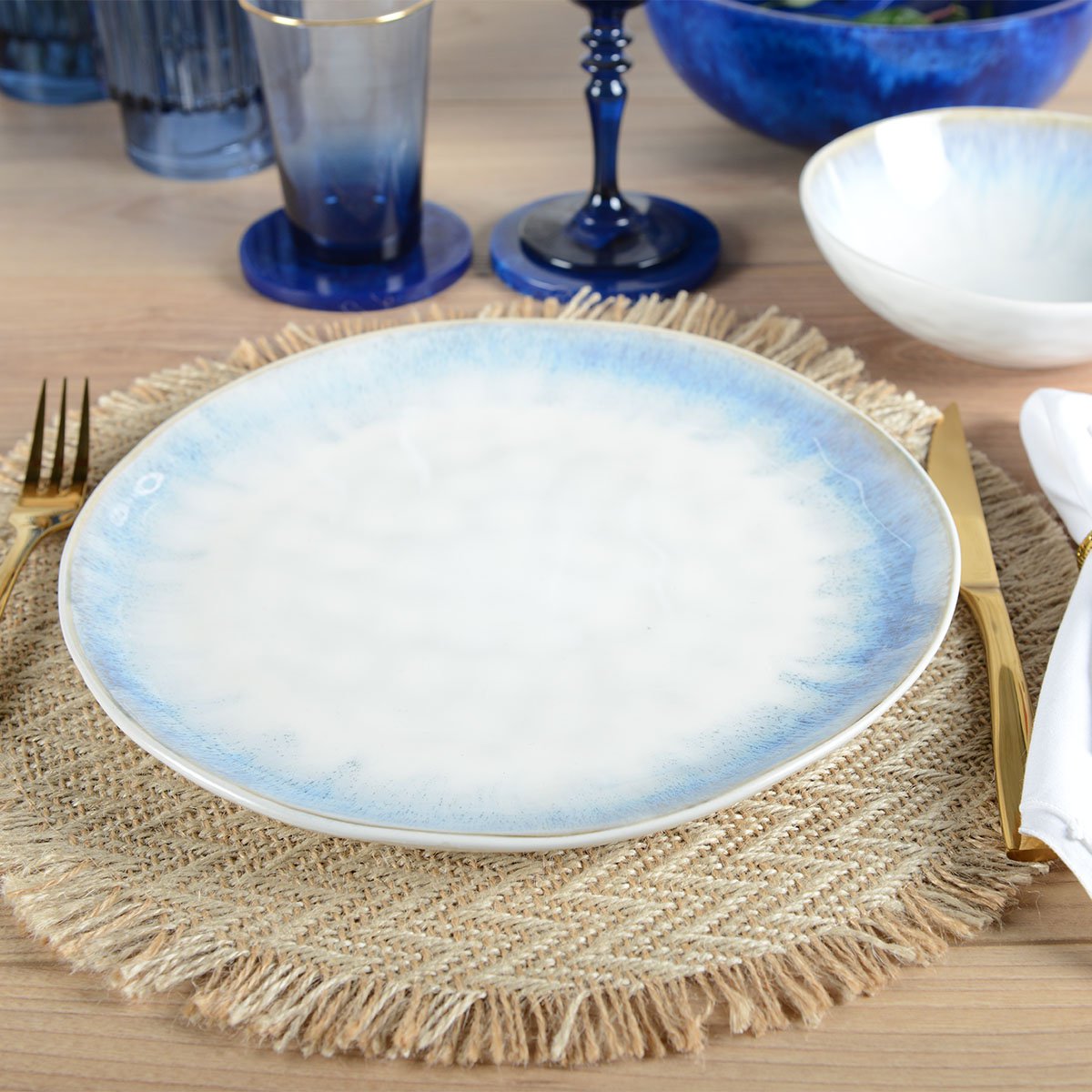 DINERBORD LICHT BLAUW 27.7CM