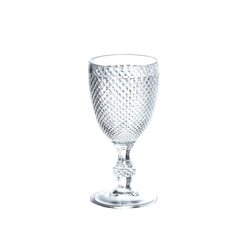 DIAMOND TRANSPARENT ACRYLIC WATER GLASSES - SET OF 6