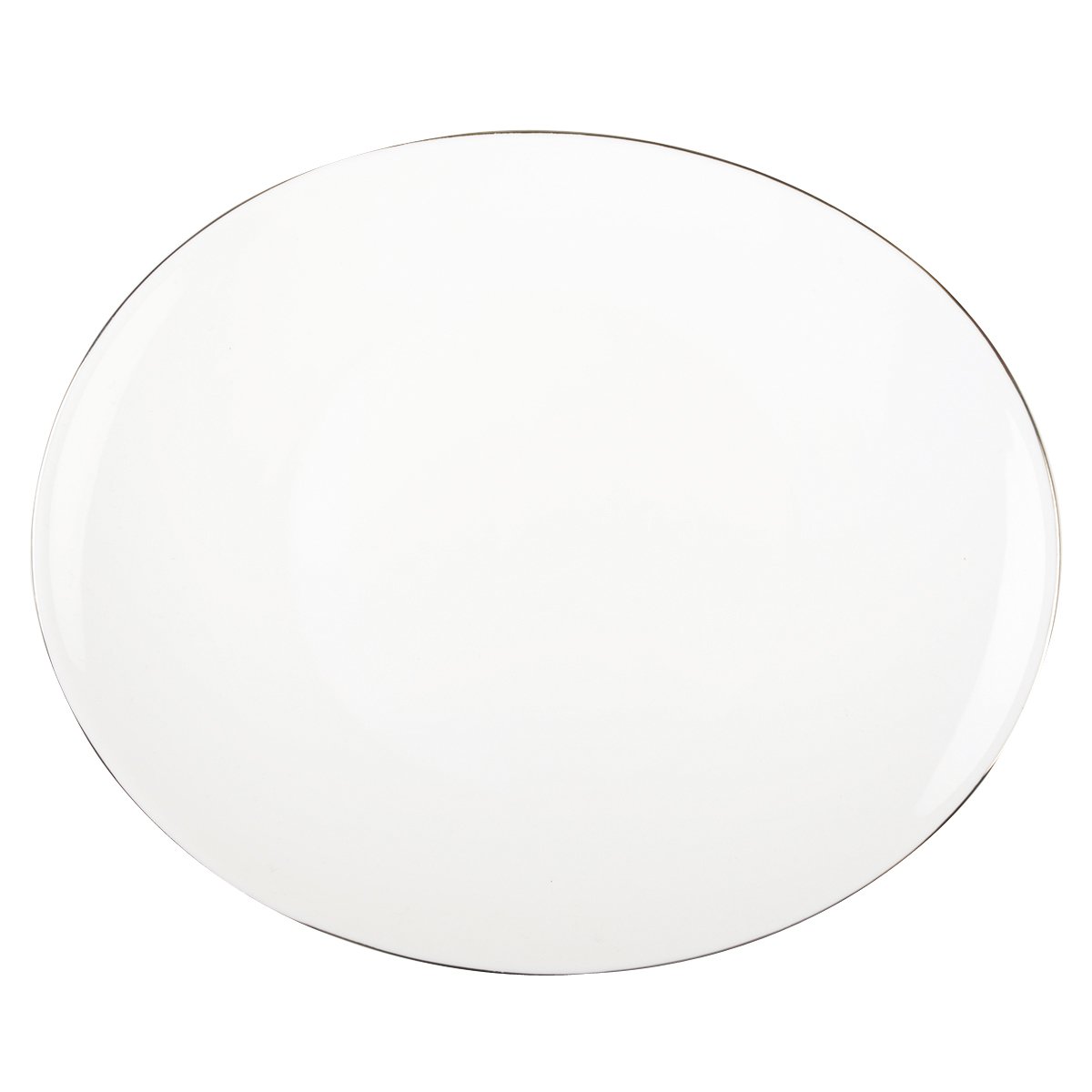 PLATINUM EDGE OVAL TABLE PLATE