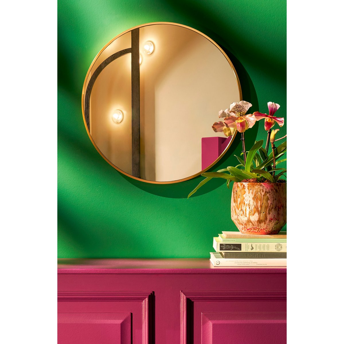 Rossi Wall mirror - H3 x Ø60 cm - Metal - Gold