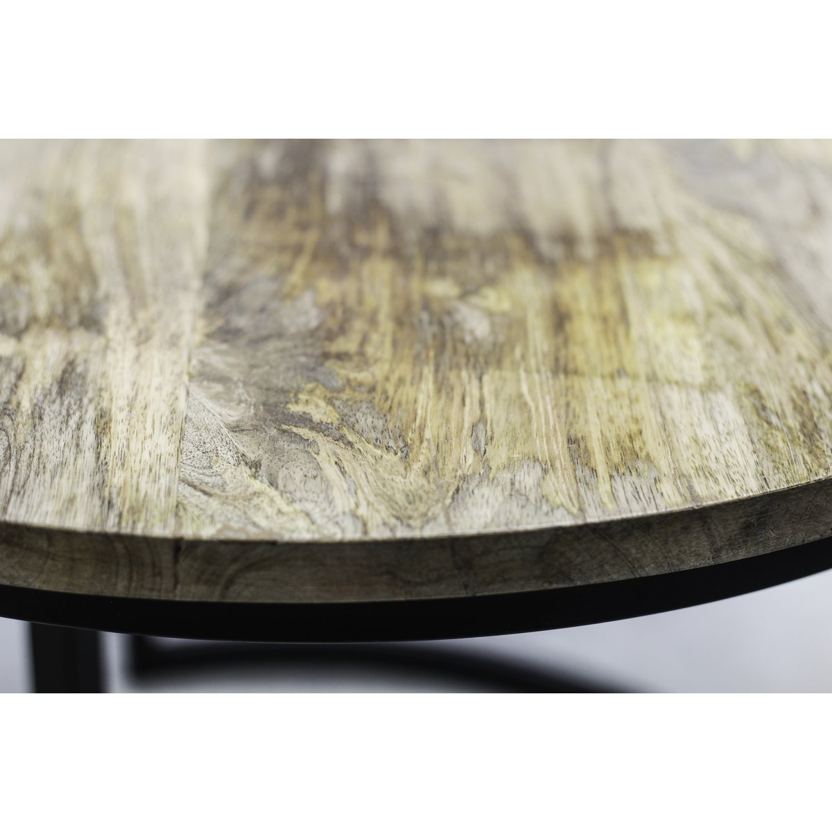 2 Piece Coffee Table Set Ronin - ø60 cm - mango wood/iron - natural