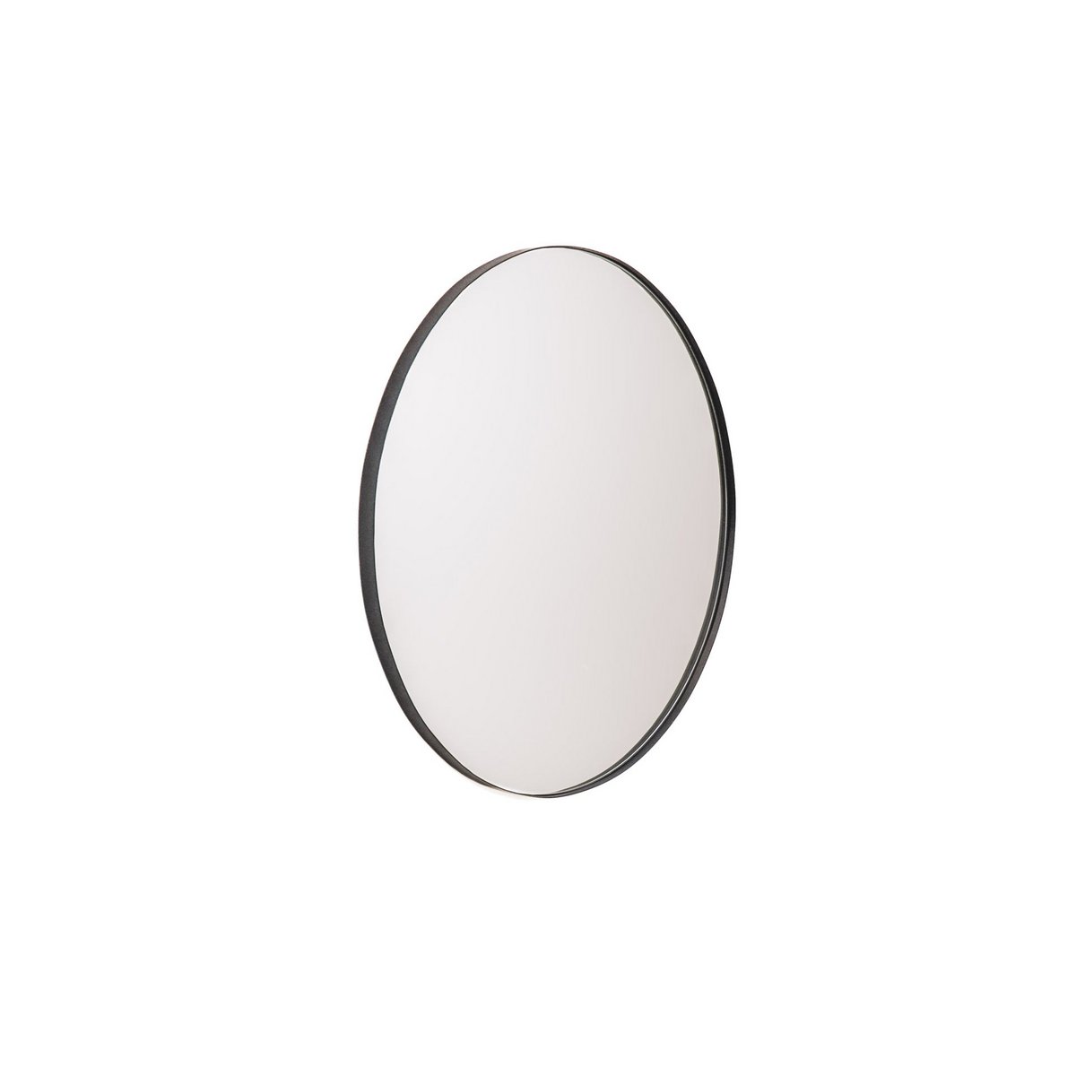 HV Round Mirror Metal - Black - 80cm