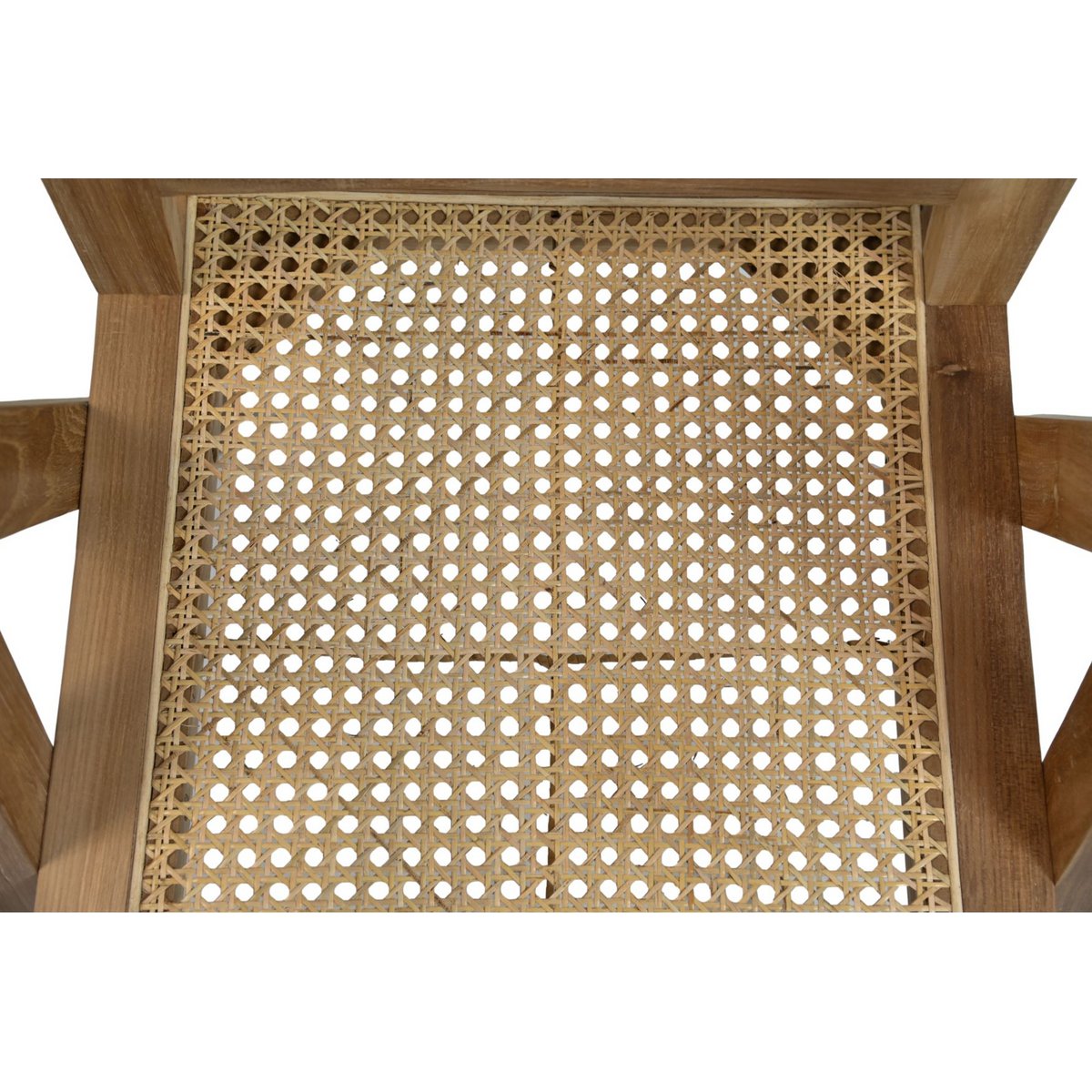 Eetkamerstoel - 56x52x83 - Naturel - Teak/rotan