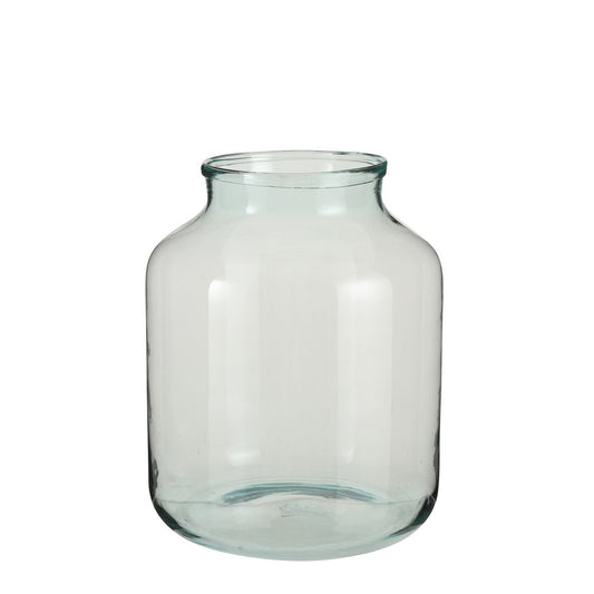 Vienne Vase - H42 x Ø29 cm - Recycled Glass - Transparent