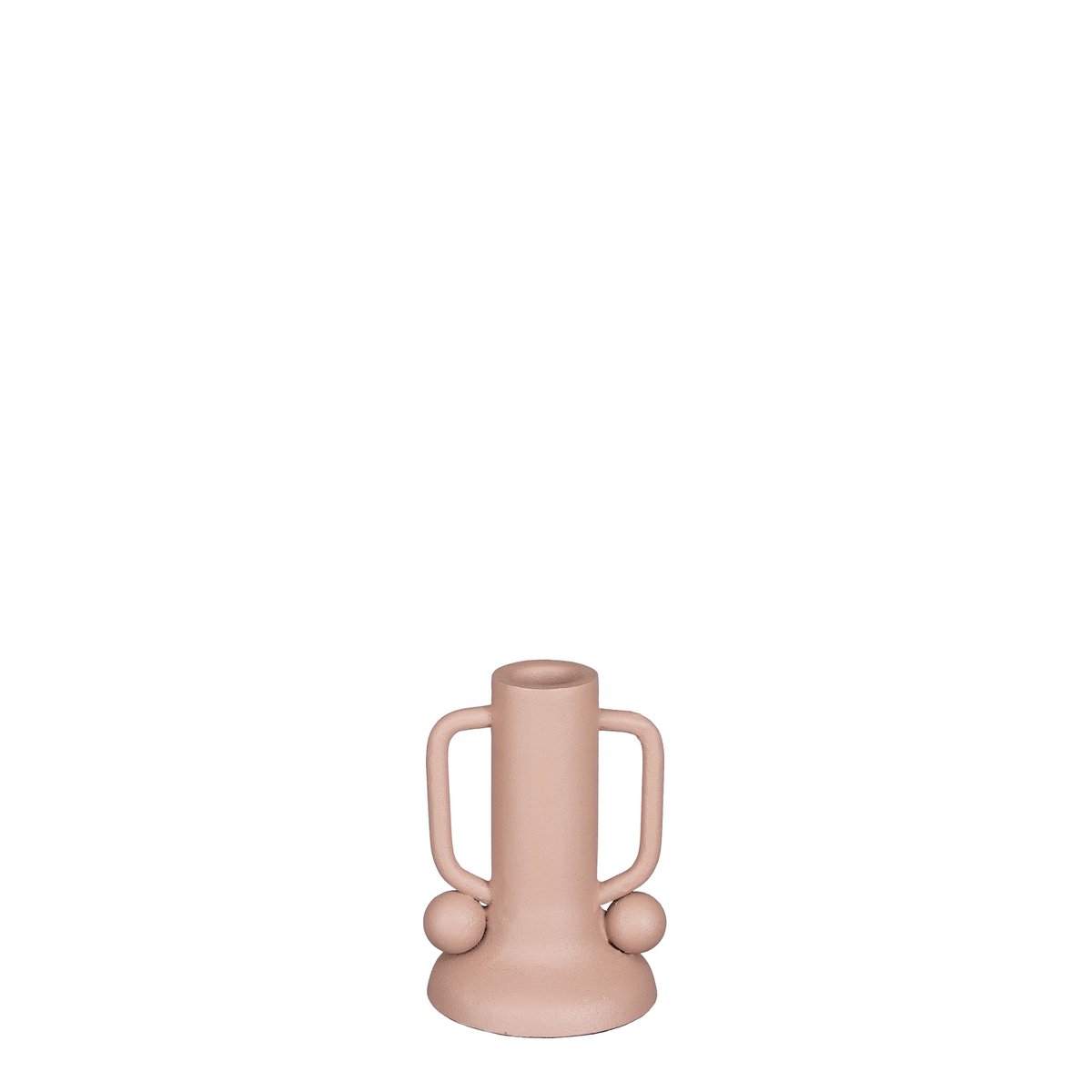 Ula Candlestick - H12 x Ø8 cm - Metal - Pink