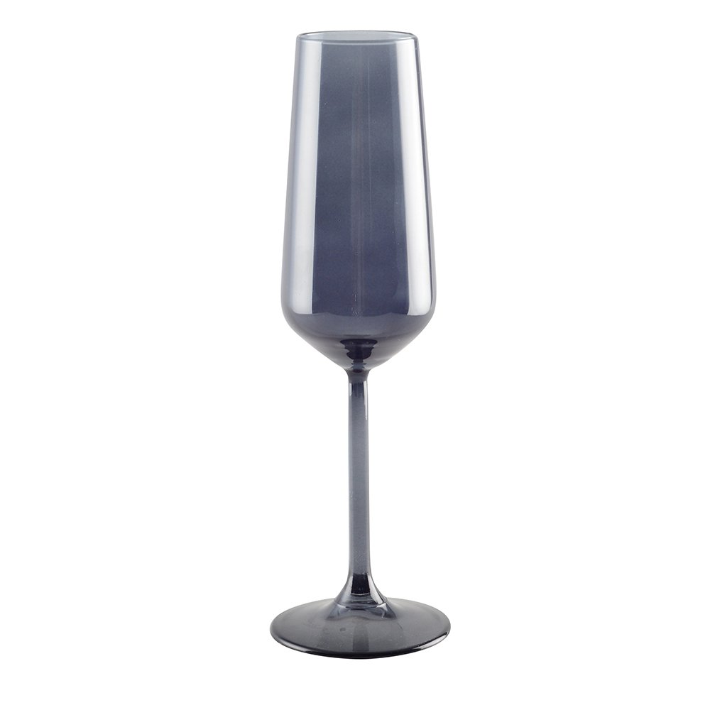 BLACK CHAMPAGNE FLUTES - SET OF 6