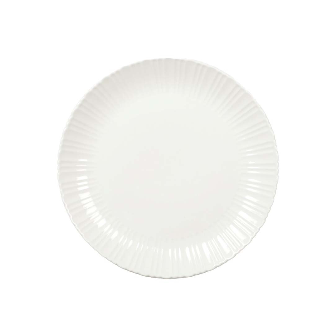 FLORA WHITE DESSERT PLATE 21.3X21.3X2CM