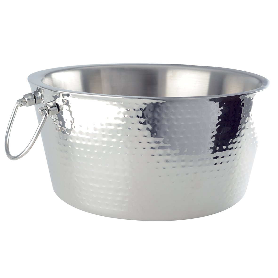 MIRROR EFFECT HAMMERED DRINK BUCKET