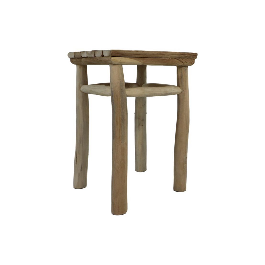 Stool Pank - 30x30x45 - Natural - Teak