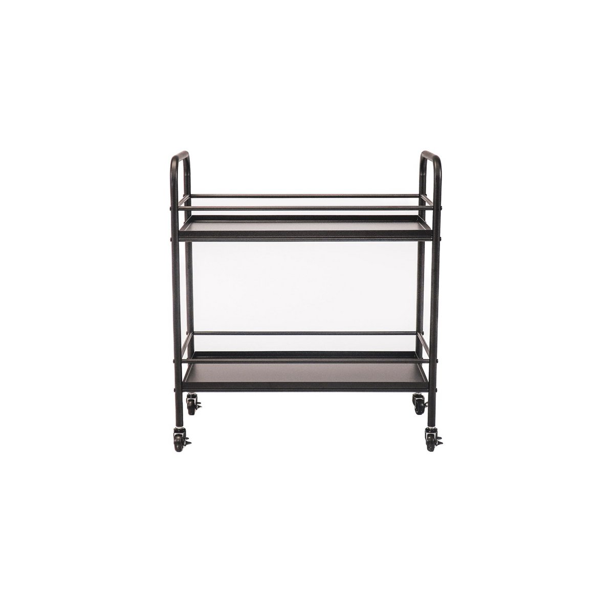 Trolley - Metal - Black - 60x30x66.5cm