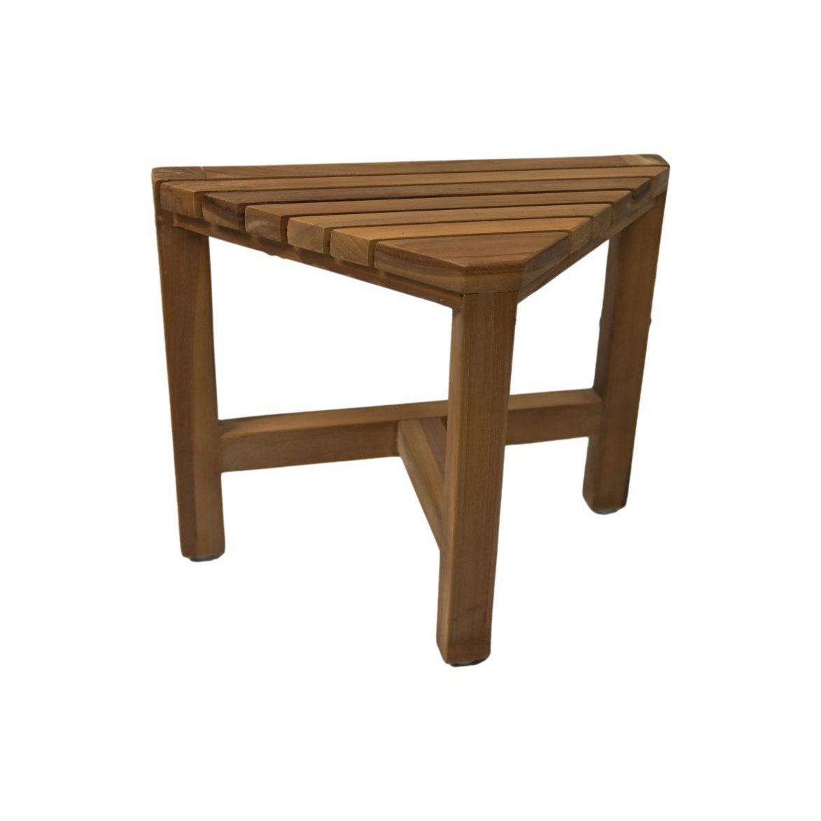 Decoratieve hoekkruk - 38x20x32 - Naturel - Teak - Set van 2