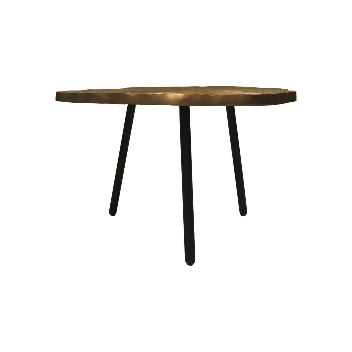 Coffee table - ø65x42 - Gold/Black - Aluminum/metal