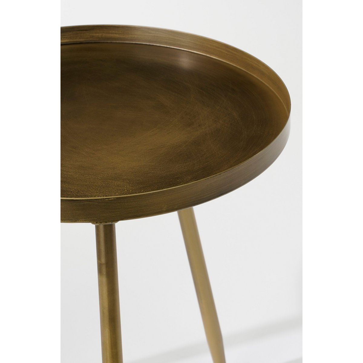 Flores Side table - H42x Ø40 cm - Metal - Bronze