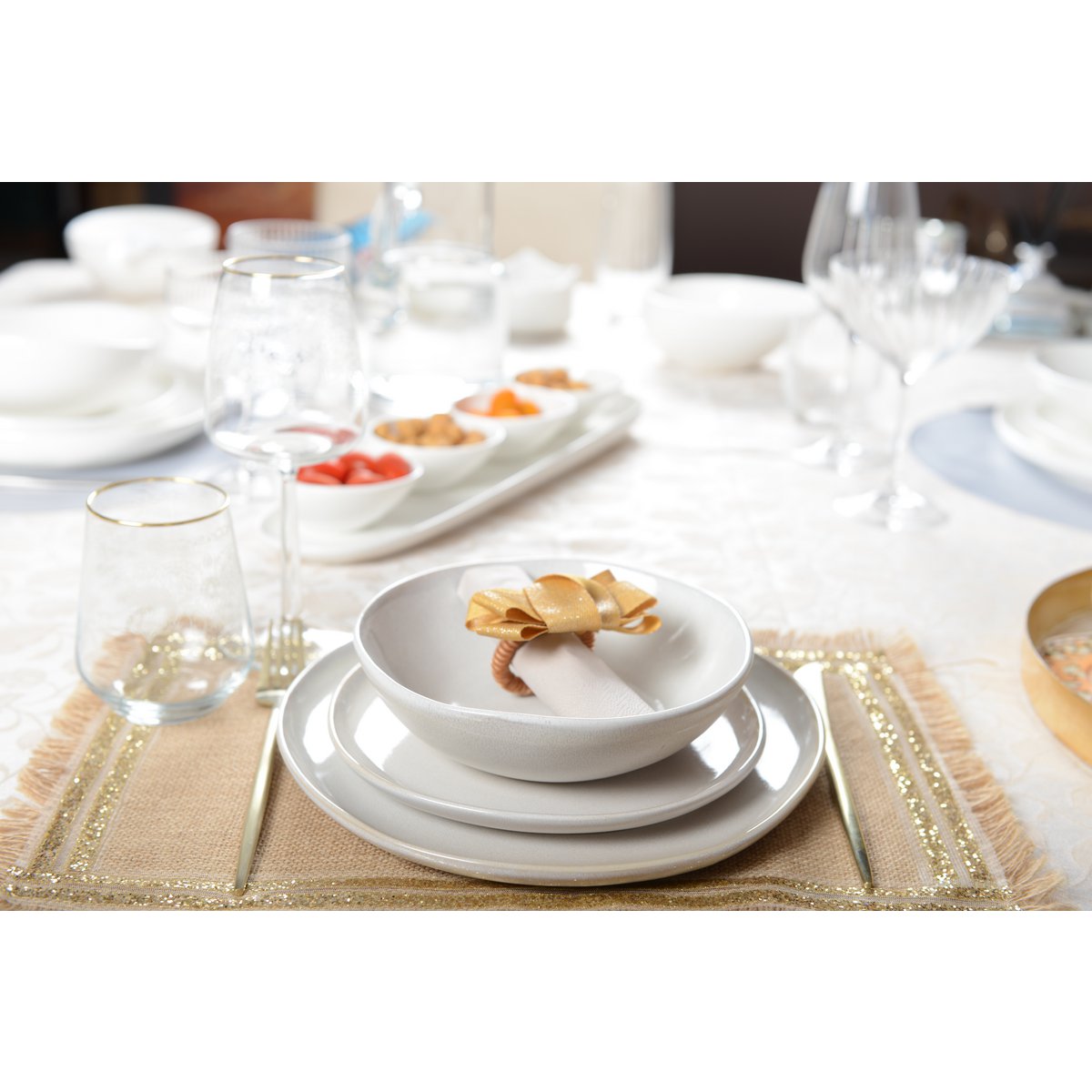 WHITE DINNER PLATE