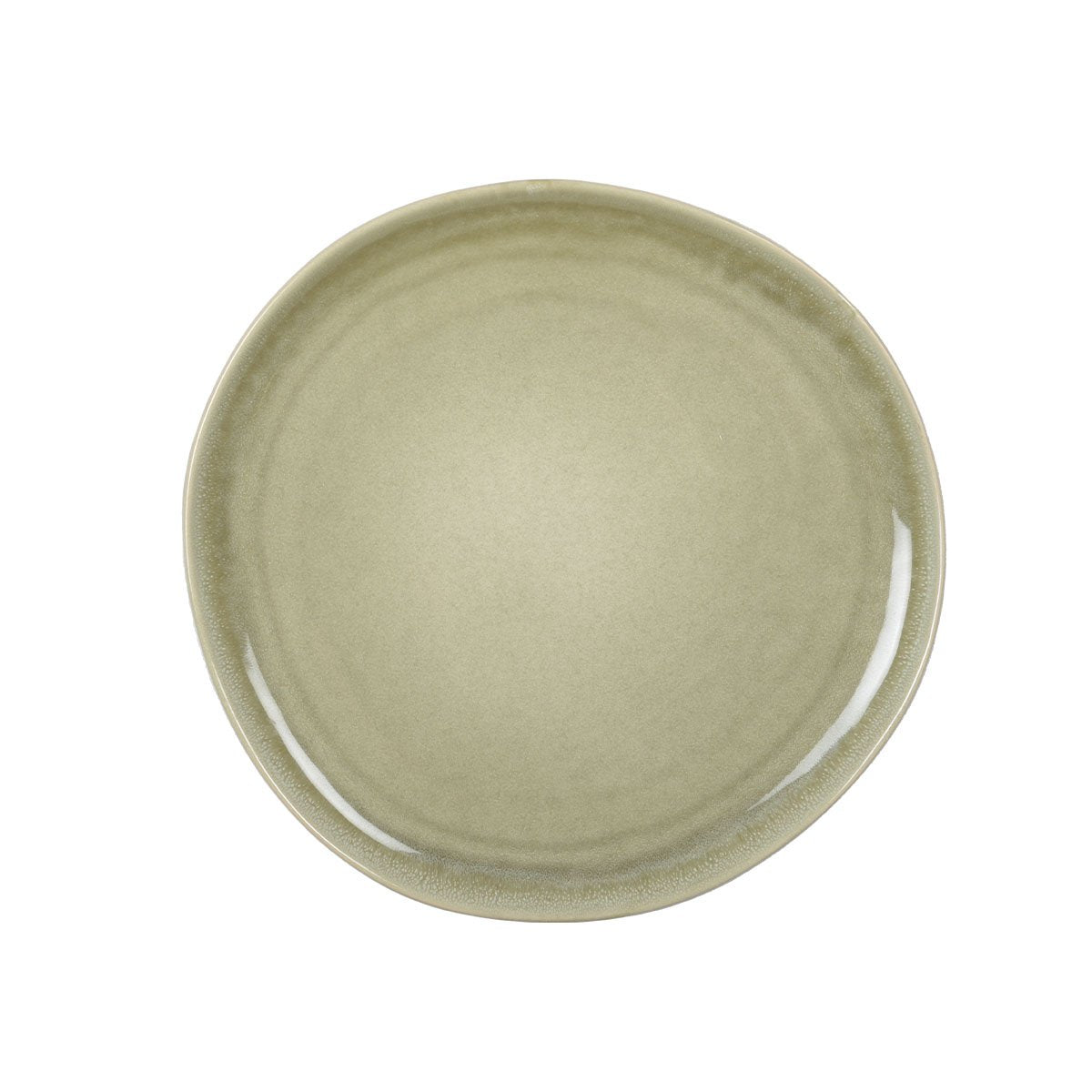 FLAT GREEN PLATE 27.2CM