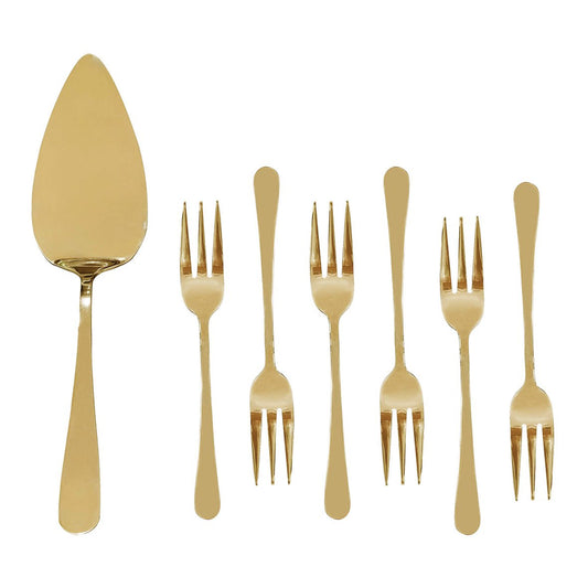 SET OF 7 GOLDEN PASTRY PIECES