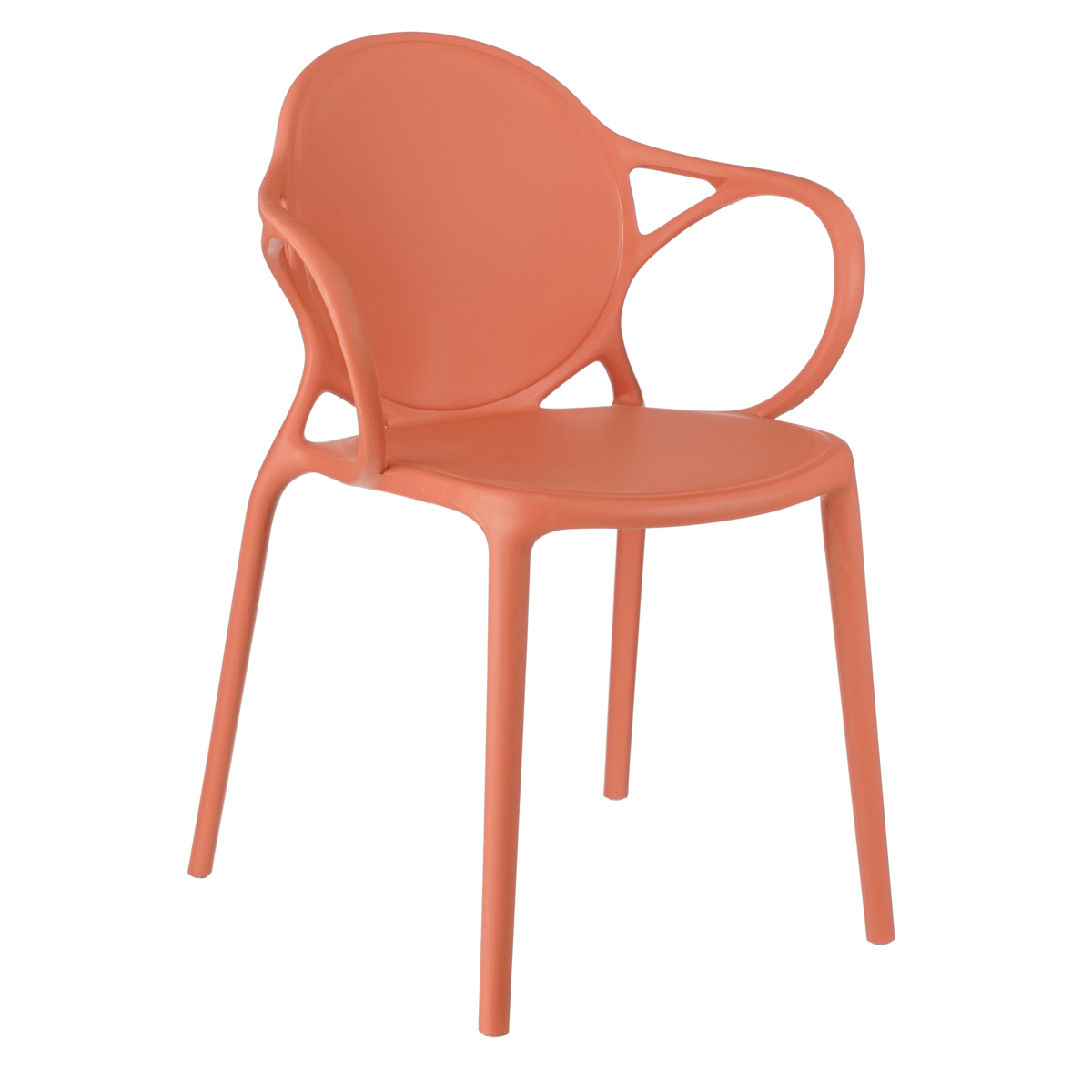 Nebraska Garden chair - L56 x W57 x H80 cm - Polypropylene - Salmon