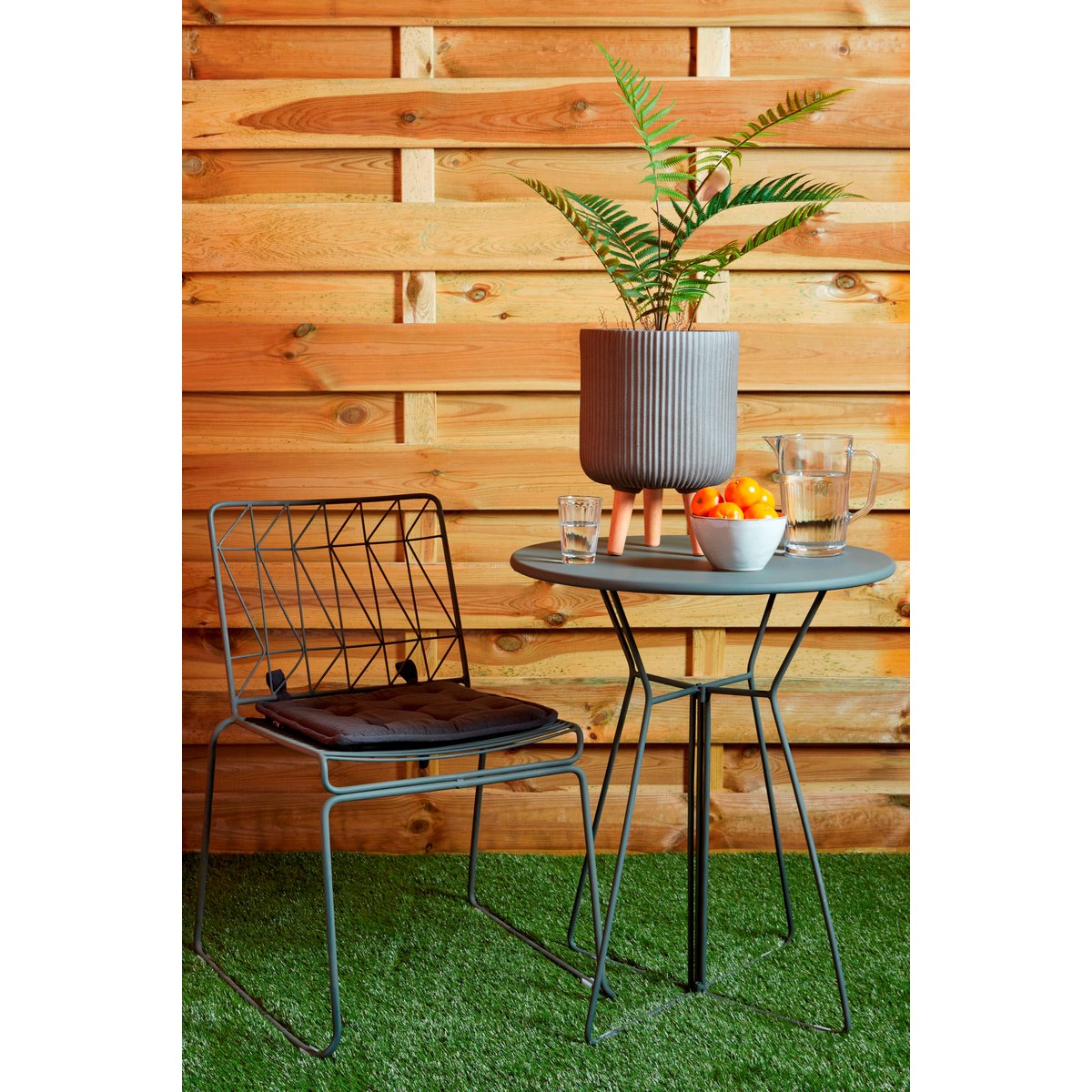 Bueno Garden chair - L53 x W55 x H77 cm - Gray