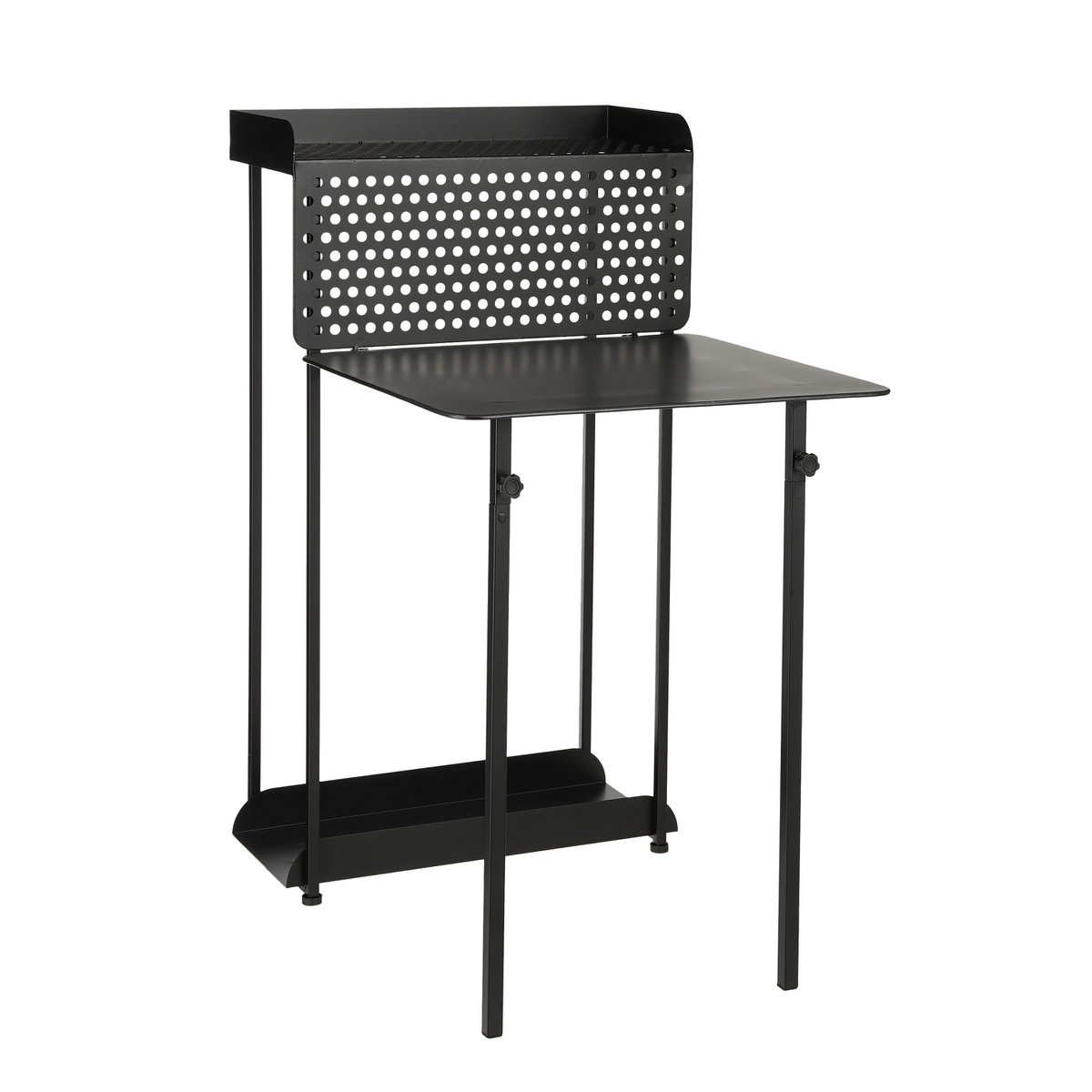 Torre Balcony Set - Set of 3 - Metal - Black