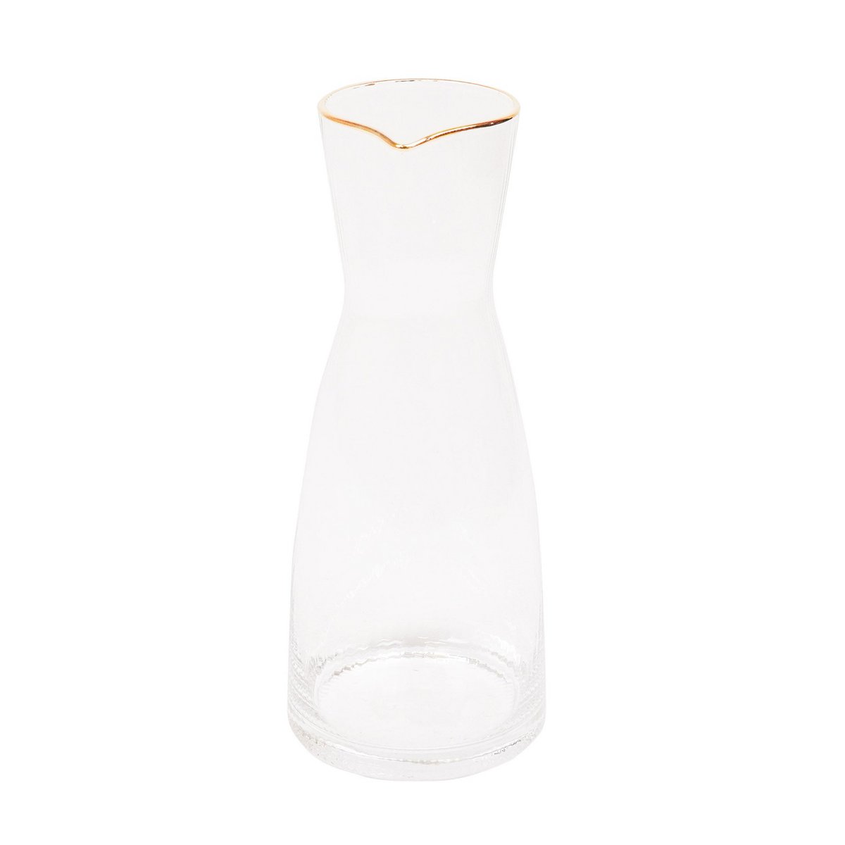 HV Water Jug - Clear/Gold - 10.5x10.5x24.5cm