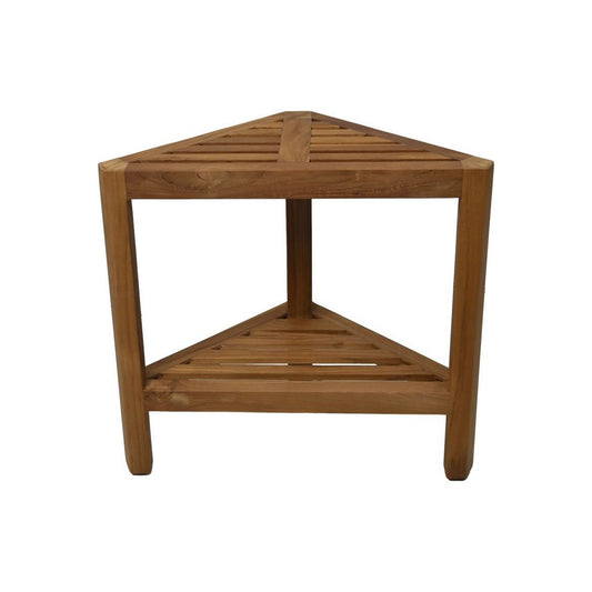 Decoratieve hoekkruk - 46x30x46,5 - Naturel - Teak