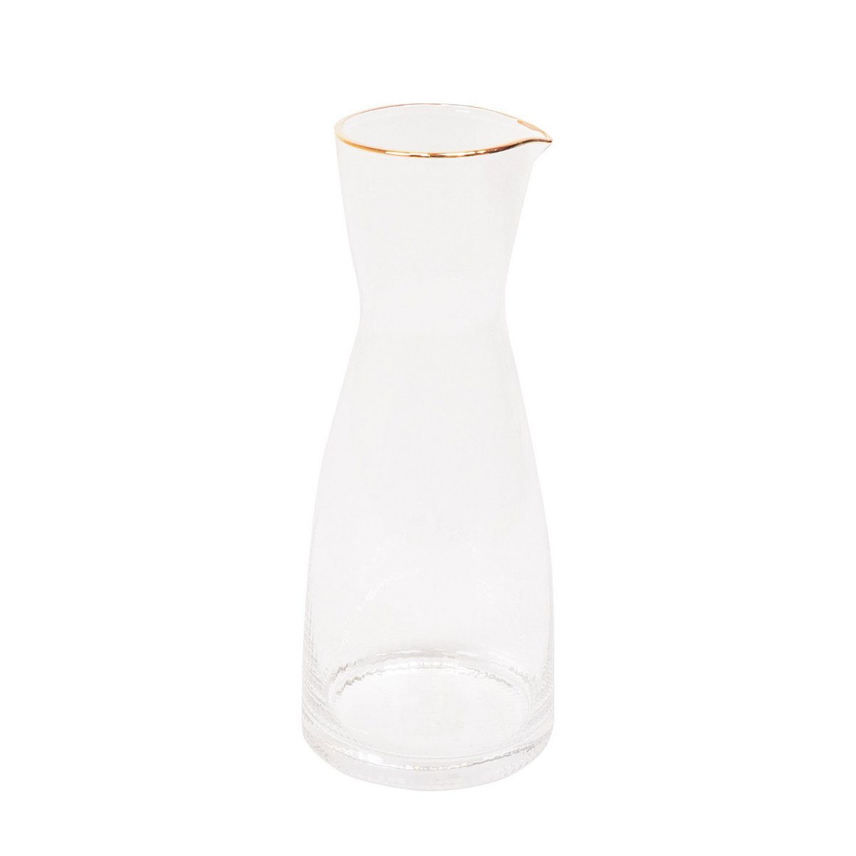 HV Water Jug - Clear/Gold - 10.5x10.5x24.5cm