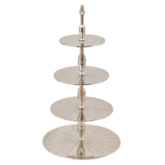 SERVANT/ETAGERE 4 NIVEAU'S ZILVER H.73CM