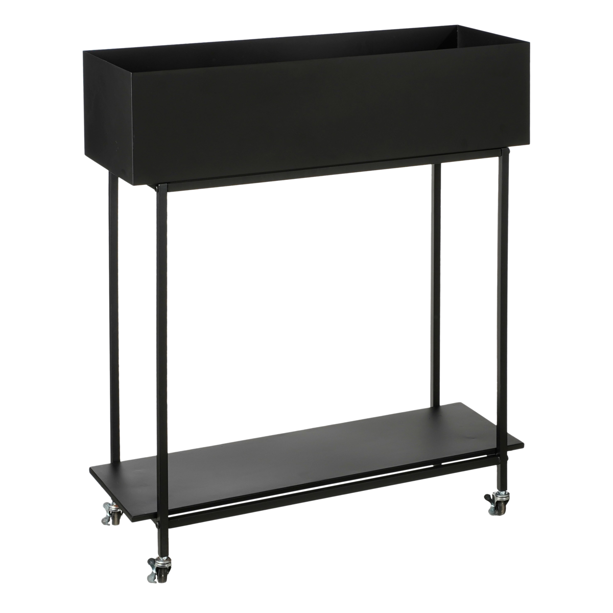 Greenrax Plant Stand - L70 x W29 x H94 cm - Metal - Black