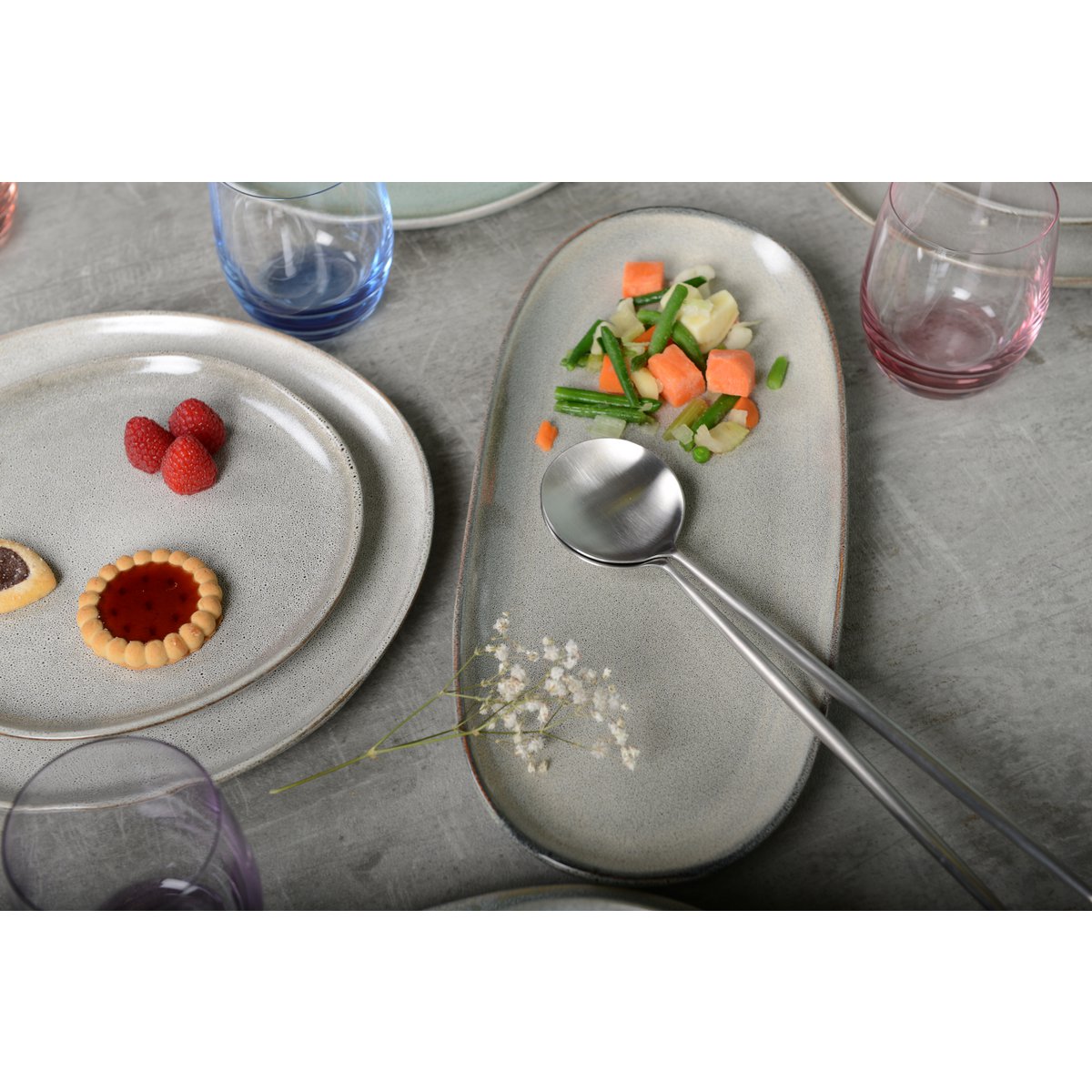 MATTE SILVER SALAD SERVER